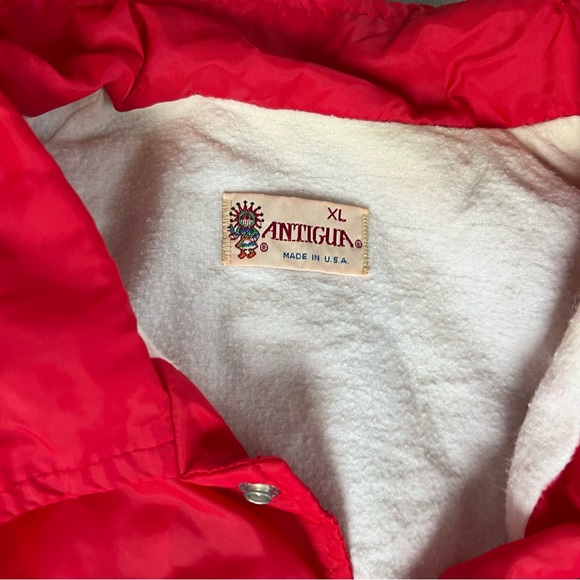 VTG 90s y2k antigua windbreaker jacket red Mickey Mouse golf men xlarge made USA - Picture 5 of 5